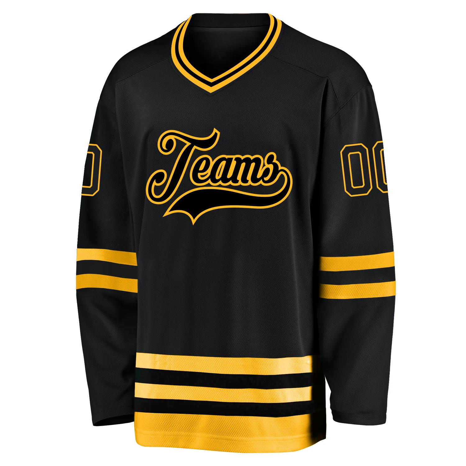 black_0543-1-2.webp Custom Black Black-Gold Hockey Jersey - Image 1