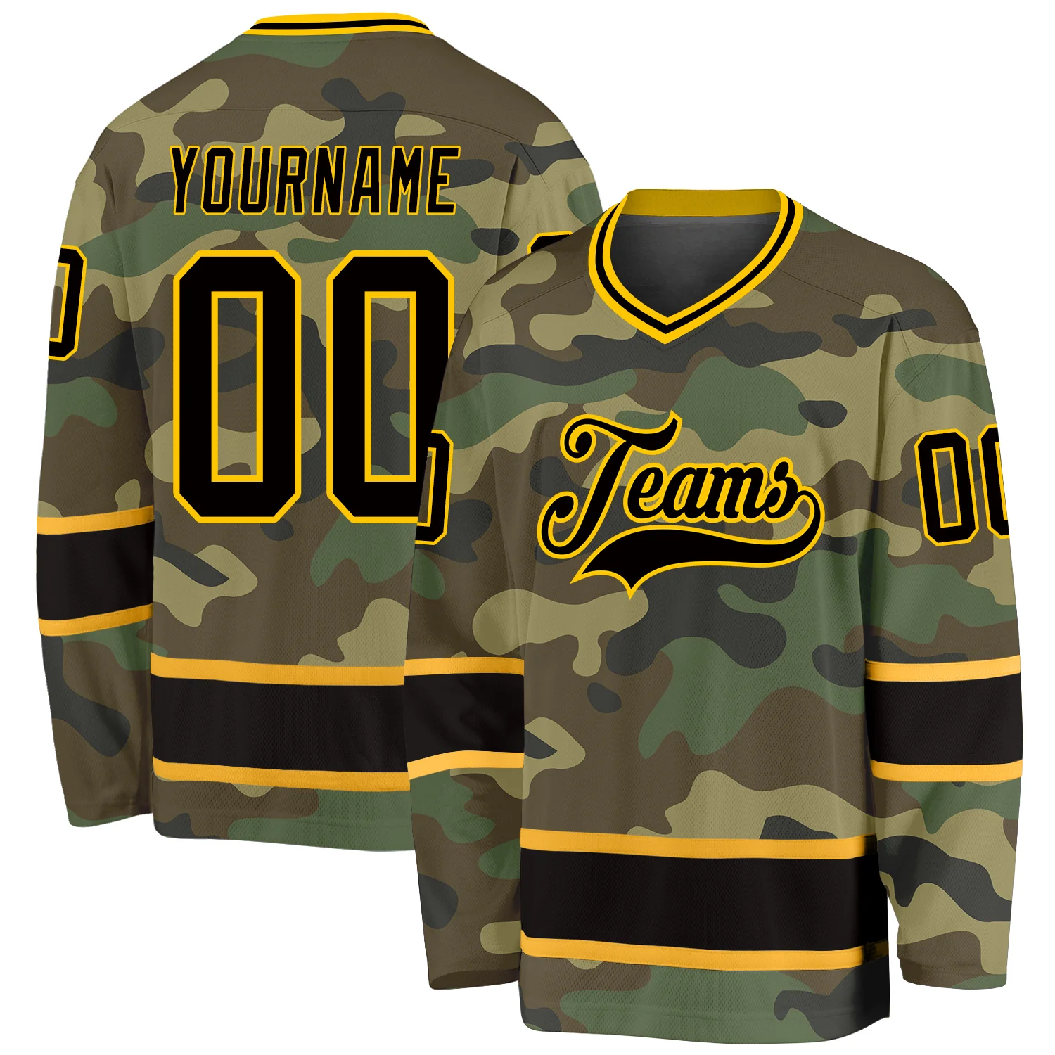 camo_0093.webp Custom Camo Black-Gold Salute To Service Hockey Jersey - Image 1